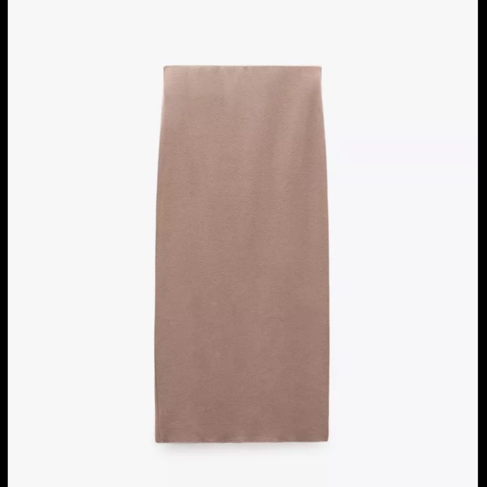 Zara Classic Brown Pencil Skirt